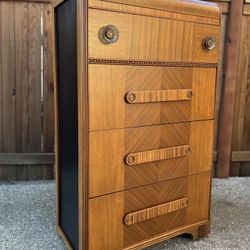 Art Deco Vintage Waterfall Dresser