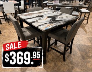 🔥 SALE- Modern Marble Counter Height Table | $369.95 🔥