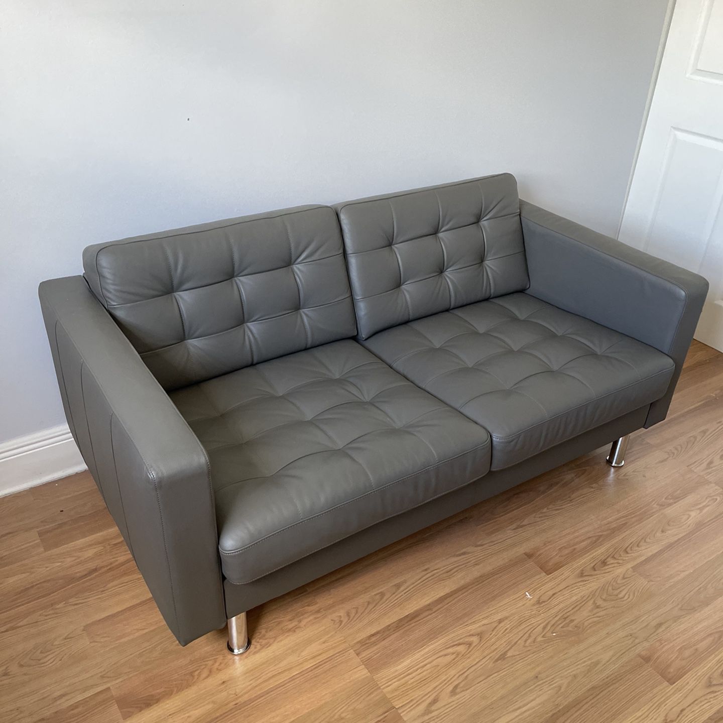 Gray Leather Couch - IKEA Morabo for Sale in Miami, FL -