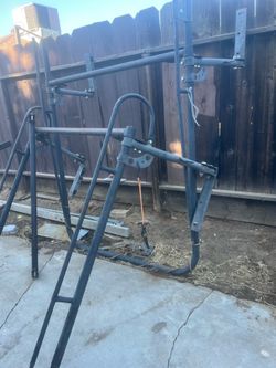 Steel over the cab track rack