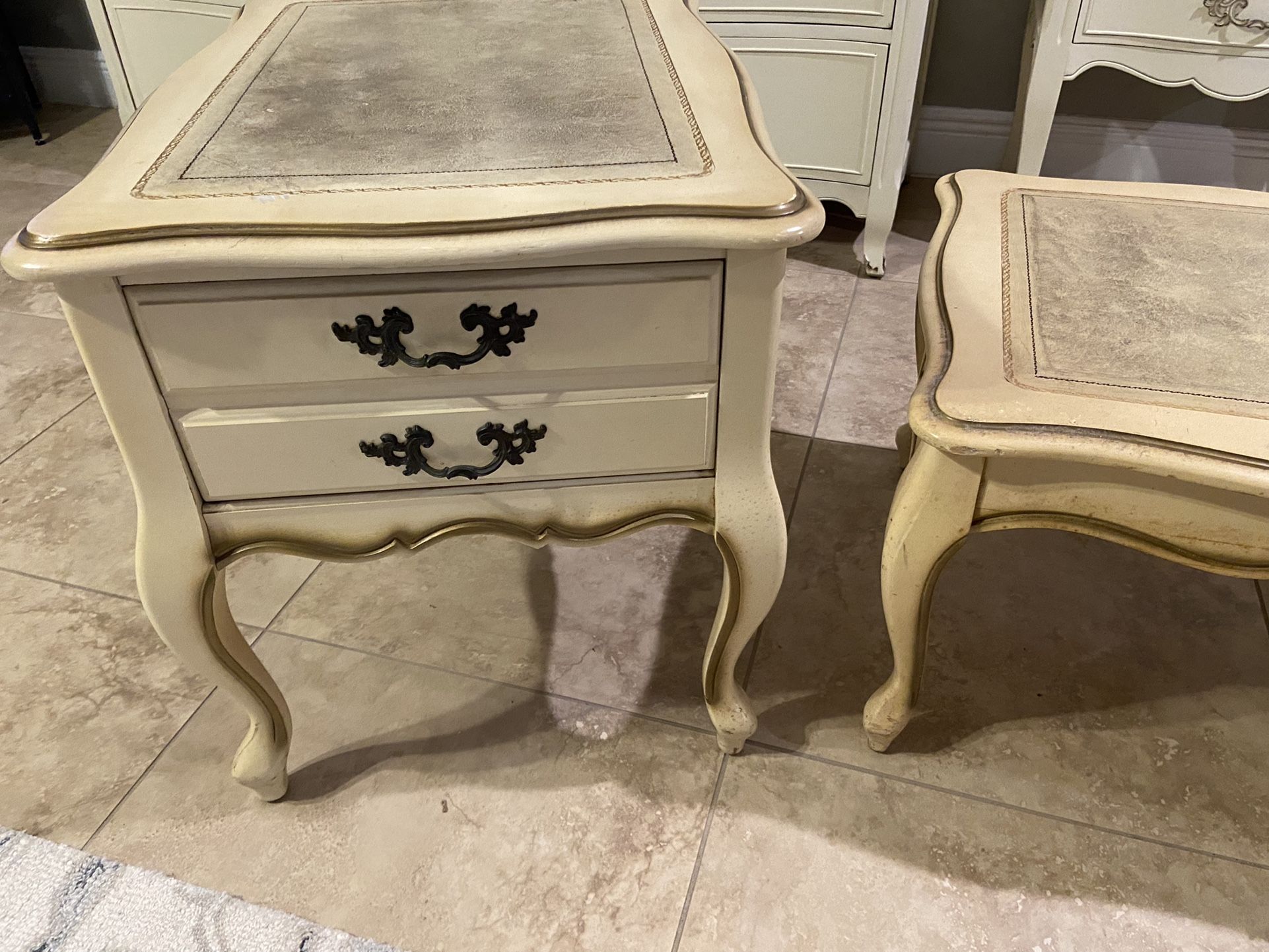 French Provincial Coffee & End Table 