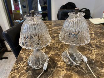 Vintage glass lamps