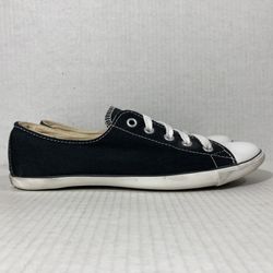 Converse Chuck Taylor All Star Light Ox Black White Comfort Canvas Sneakers Wmns Sz 7