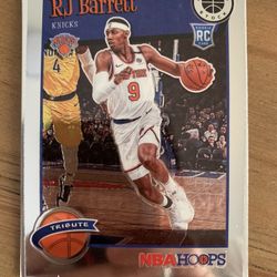2019-20 NBA Hoops Premium Stock Tribute RJ Barrett
