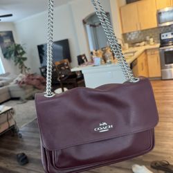Coach Burgundy purse