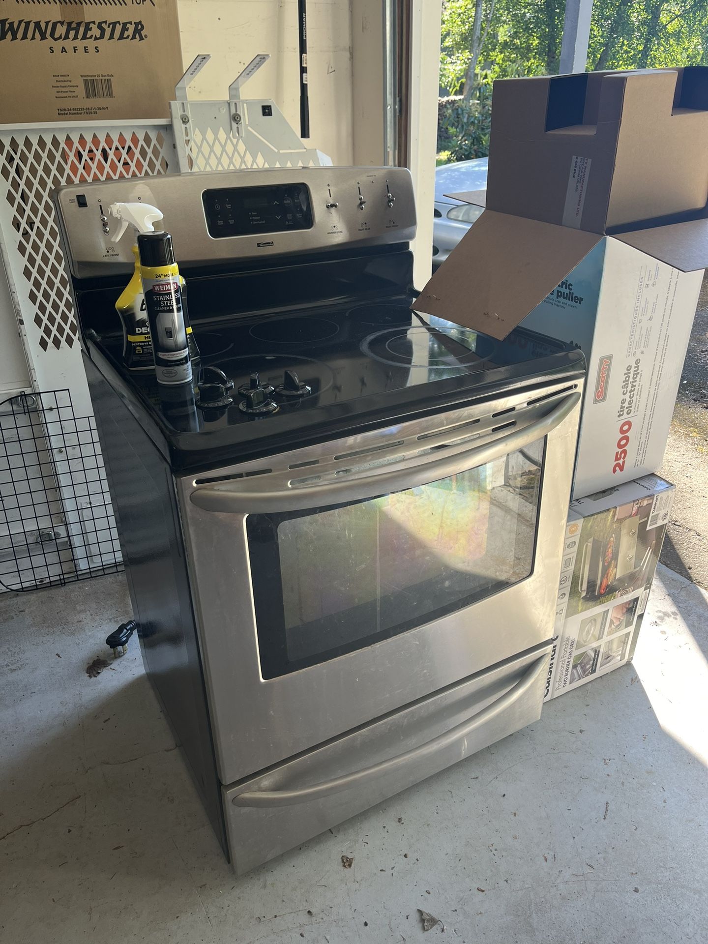 Kenmore Glass top