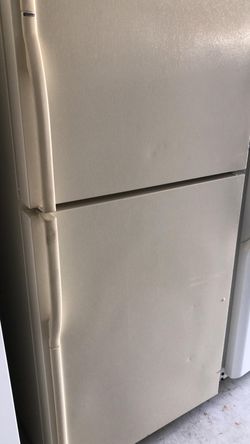 Beige refrigerator
