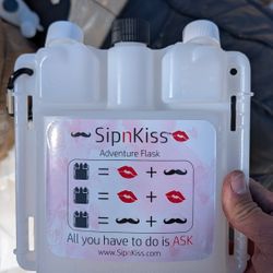 Big Box Of About 50 Sipnkiss Adventure Flasks Party Favor Flask Lot Frat Rave Festival Swap Meet Resale 