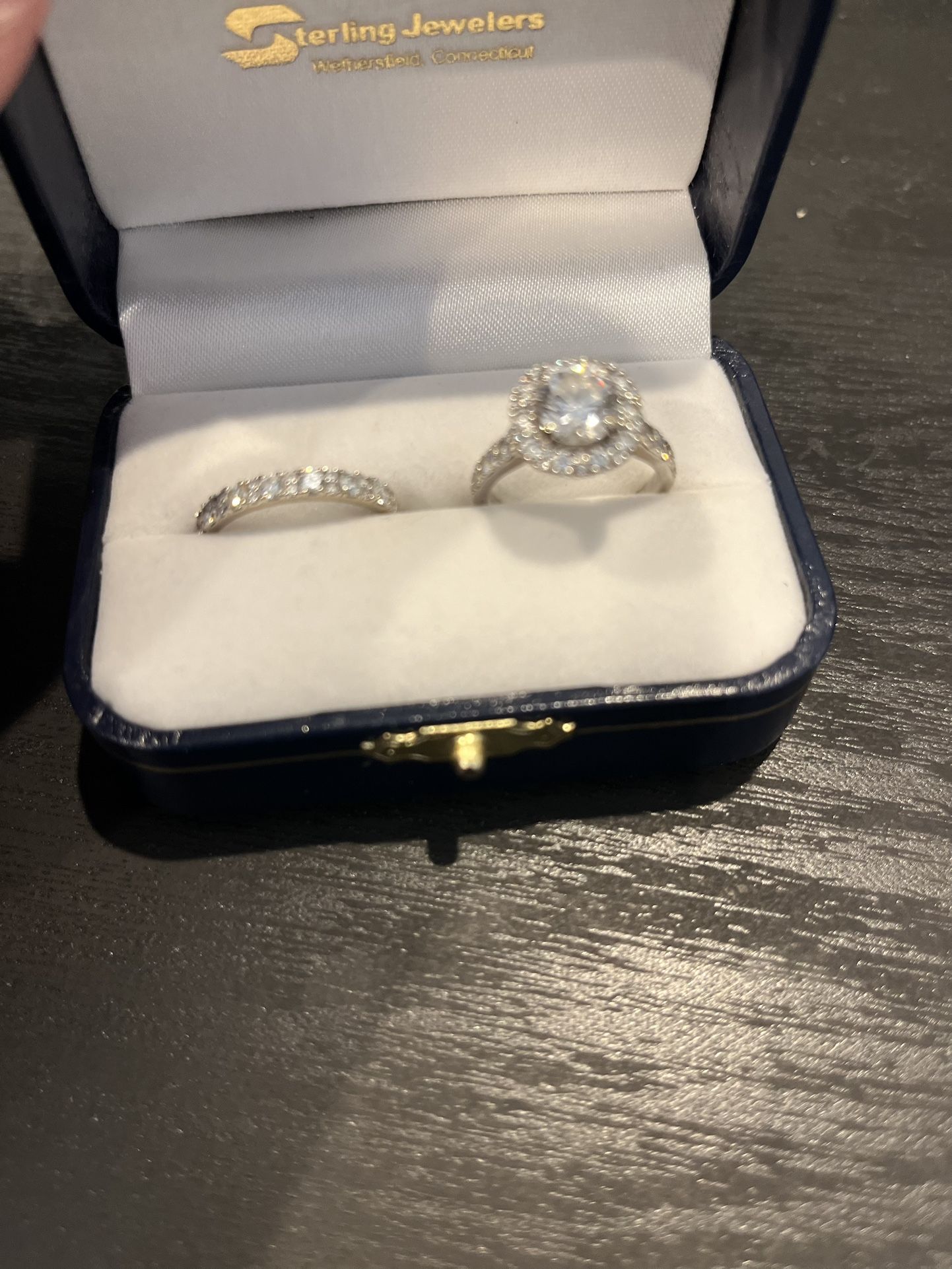 Brilliant Cut 2.38CTs Diamond Engagement Ring & Round Full Cut .57CTs Wedding Ring