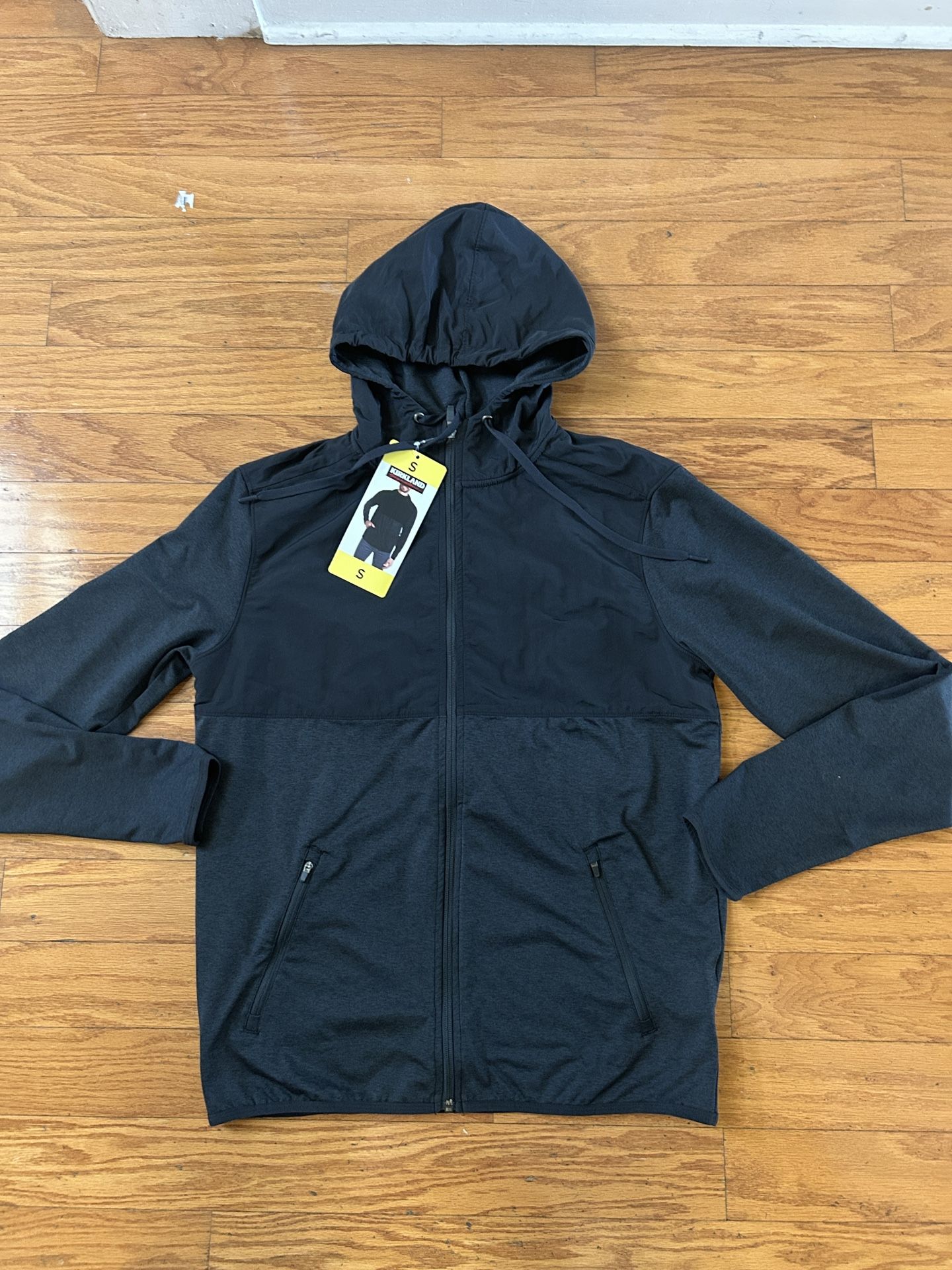 NWT Kirkland men’s hooded full zip jacket Size S