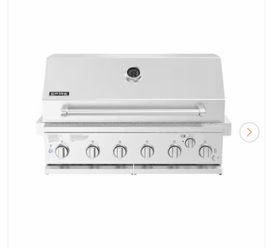 SPIRE 6-Burner Built-In Propane Gas Island Grill Head in Stainless Steel with Rear Burner