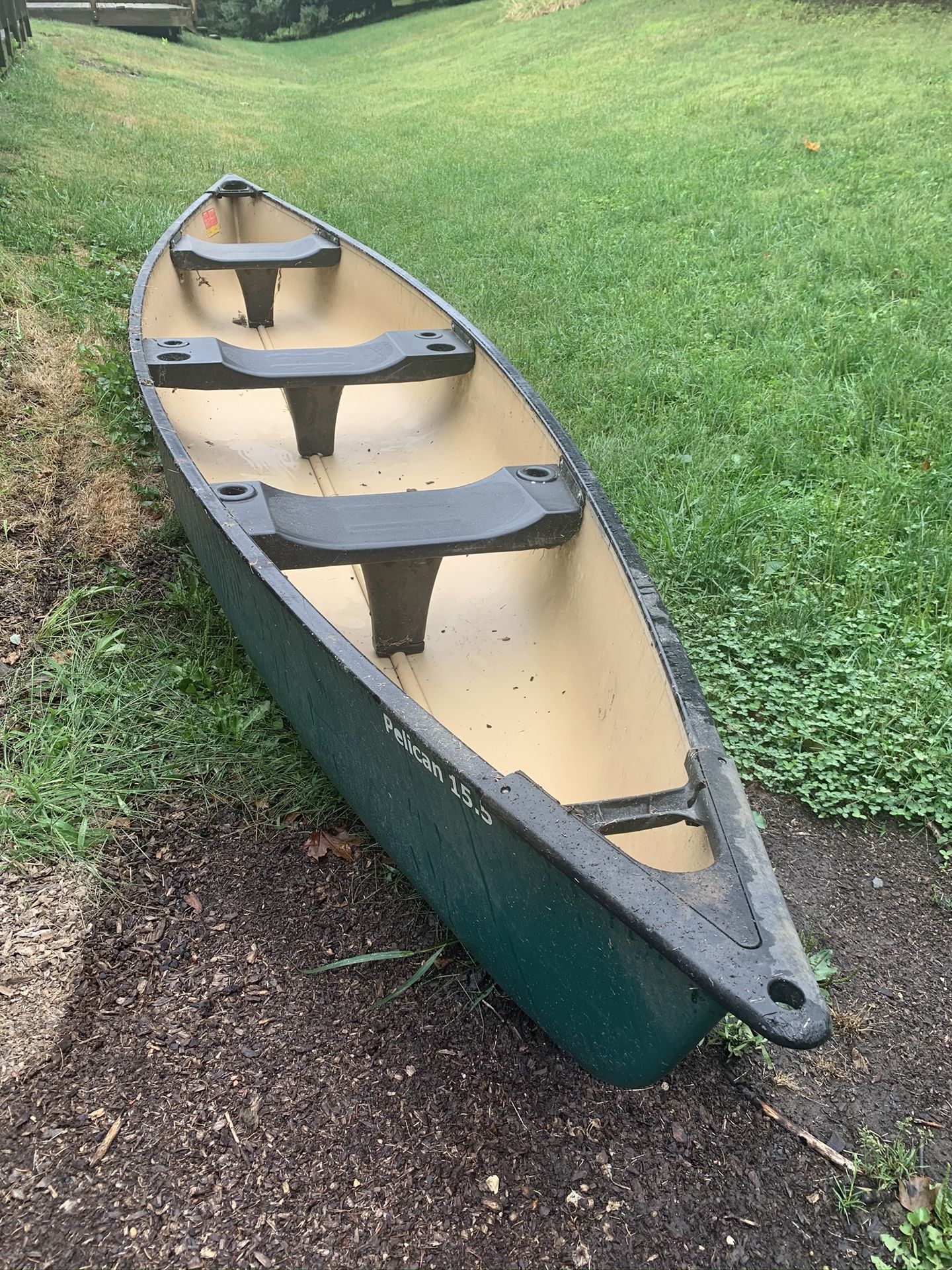 15.5 Pelican three person canoe