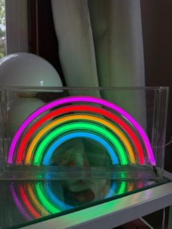 neon rainbow light