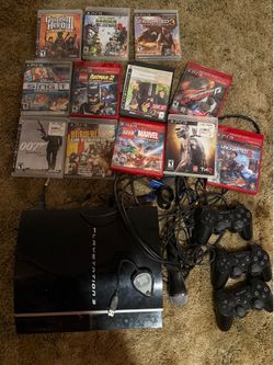 PlayStation 3 with games