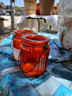 Decorative hanging light jars