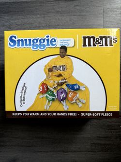 Snuggie M&M's, the Original Wearable Blanket with Sleeves, Adult One Size, Yellow 