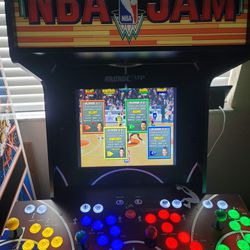 NBA JAM SHAQ EDITION ARCADE1UP XL CABINET 4 PLAYERS MODDED WITH 33,000+ GAMES AND MORE! 