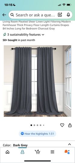 Dark Grey Curtains
