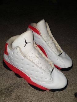 Air Jordan 13 White Red Sneakers