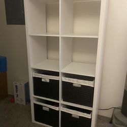 Bookshelf / Storage Cubes + Baskets