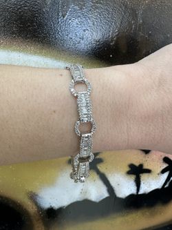 14k NAT DIAMOND BRACELET
