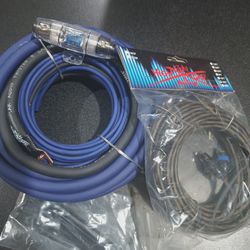 4 Gauge Sky High Amplifier Installation Kit. RCA's For 2 Channels