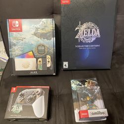 Nintendo Switch OLED Zelda Tears Of Kingdom Bundle $725