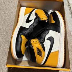 New Air Jordan 1 Yellow Toe Size 11