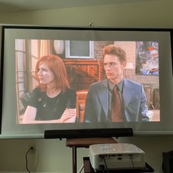 4k Projector W 100 Inch Screen 