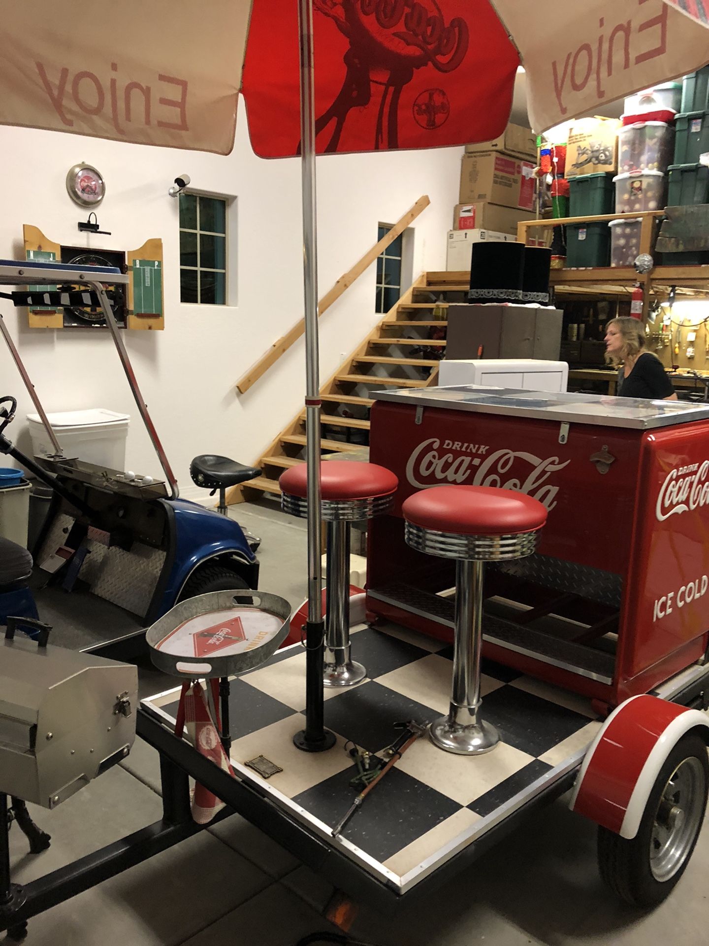 Coca Cola tailgate trailer