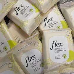 Flex Biodegradable Wipes, Plant Based, 12 Flushable Wipes $2.00