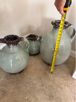 3 Clay Jugs