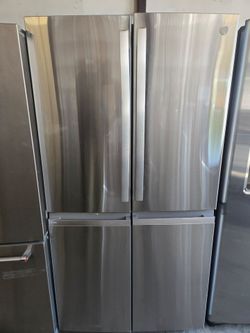 Ge 4plex stainless steel fridge bottom freezer