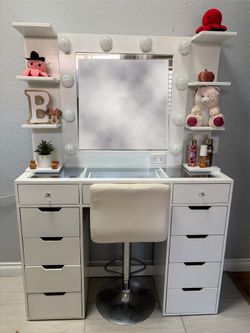 Vanity and chair