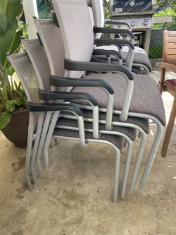 BEAUTIFUL CHAIRS LIKE NEW GRAY COLOR $45 Each