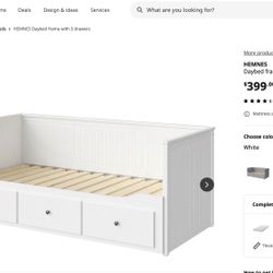 IKEA HEMNES Daybed With Twin Mattress 