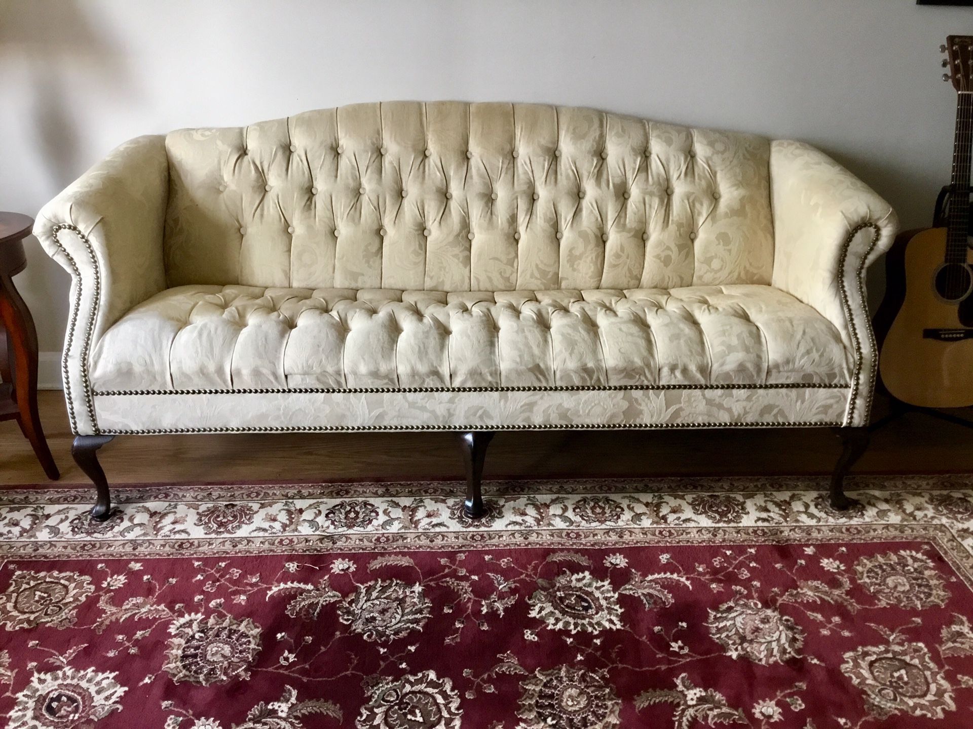 Queen Ann sofa set (sofa, love seat & chair)