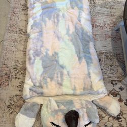 Kid Pastel unicorn sleeping bag 🦄