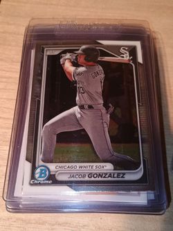 2024 Bowman Chrome Prospects #BCP-41 Jacob Gonzalez Chicago White Sox