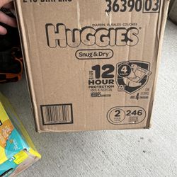 3 Boxes Of Diapers