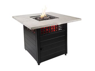 NEW! ALLEN ROTH DualHeat 41,000 Maximum BTUs Steel Square Liquid Propane Fire Pit Table