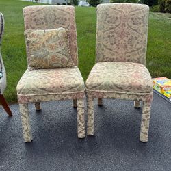 Set Of 2 Fabric Chairs