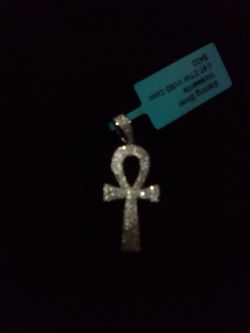 Cvsd color.87ctw  moissanite sterling silver pendant
