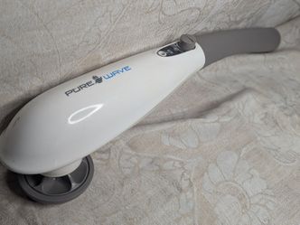 PureWave CM-07 Cordless Percussion Massager w/ Attachments & Stand