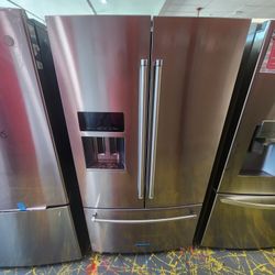 KitchenAid 36 Inch French Door Refrigerator 26.8 Cu Ft Stainless Steel 