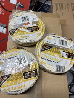 15 ft. 12/3 Yellow Solid CerroMax SLiPWire Copper NM-B Wire 3-Packs For $85 Pick Up By 63rd St & S.California