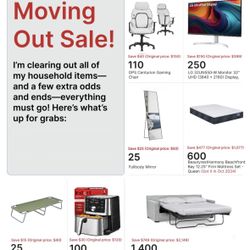 MOVING OUT - SALE!