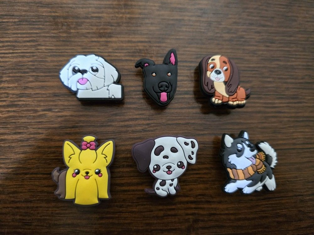 Lot Of 6 Dog Shoe Charms