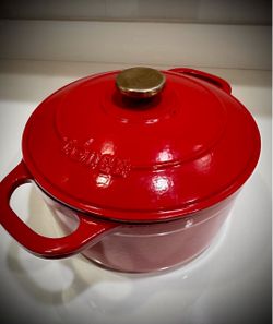 KitchenAid Red Enameled Cast Iron Dutch Oven