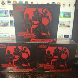 3x Destined Rivals Elite Trainer Box Brand New Sealed